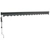 vidaXL Automatick&aacute; zaťahovacia mark&iacute;za, antracitov&aacute; 4,5x3 m