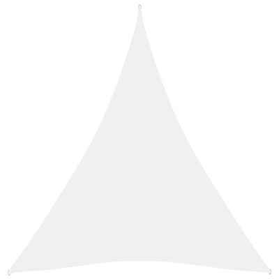 vidaXL Tieniaca plachta oxfordská látka trojuholníková 3x4x4 m biela