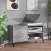 vidaXL Skrinka na platne siv&aacute; sonoma 84,5x38x48 cm kompozitn&eacute; drevo