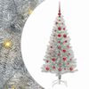 vidaXL Vianočn&yacute; stromček Strieborn&aacute; 120 cm PET