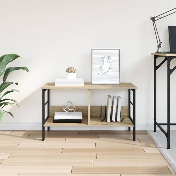 vidaXL Reg&aacute;l na knihy Sonoma dub 82 x 32 x 47 cm Kompozitn&eacute; drevo