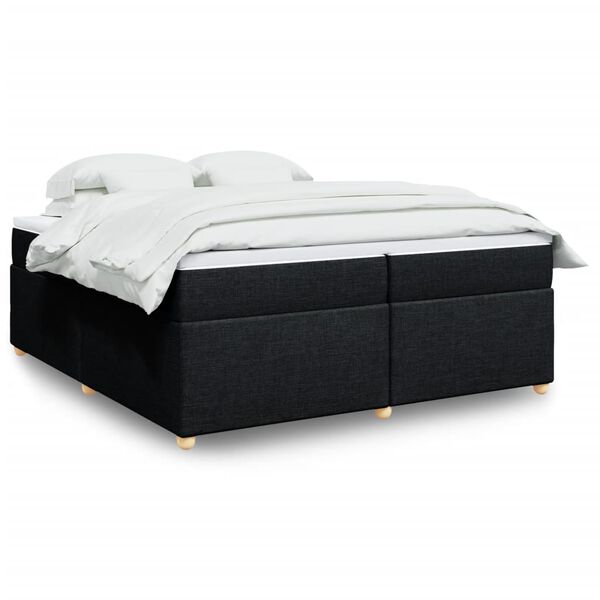vidaXL Boxspring posteľ s matracom čierna 200x200 cm l&aacute;tka