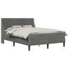 vidaXL R&aacute;m postele s matracom s matracmi Tmavo &scaron;ed&aacute; 137 x 190 cm Zamat