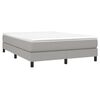 vidaXL Boxspring posteľ s matracom svetlosivá 100x200 cm látka