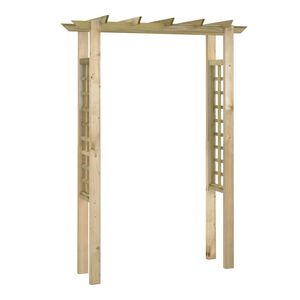 vidaXL Alt&aacute;nok/obl&uacute;k na ruže 150x60x204 cm, impregnovan&eacute; drevo