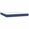 vidaXL Posteľn&yacute; r&aacute;m boxspring s matracom modr&yacute; 180x200 cm l&aacute;tka