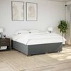 vidaXL Boxspring posteľ s matracom tmavosiv&aacute; 180x200 cm l&aacute;tka