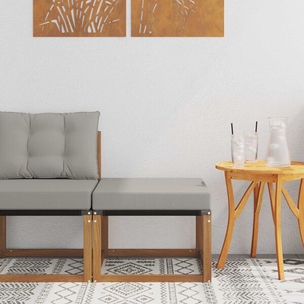 vidaXL Vonkaj&scaron;&iacute; taburet Mas&iacute;vne ak&aacute;ciov&eacute; drevo a Textilene l&aacute;tka