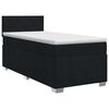 vidaXL Posteľ boxspring s matracom Čierna 90 x 200 cm L&aacute;tka