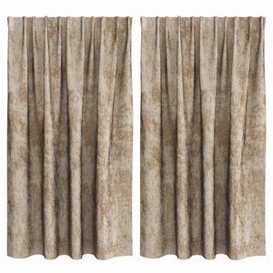 vidaXL Sametov&eacute; z&aacute;vesy 2 pcs &scaron;ampansk&eacute;ho 140 x 140 cm Zamat