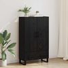 vidaXL Highboard Čierny dub 69,5 x 30 x 115 cm Kompozitn&eacute; drevo