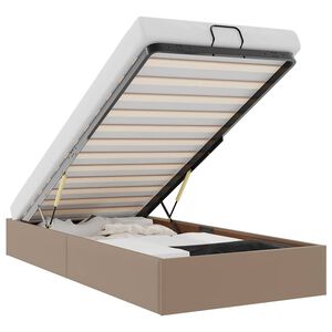 vidaXL Osmansk&yacute; r&aacute;m postele bez matraca kapuč&iacute;nov&yacute; 90x200cm umel&aacute; koža