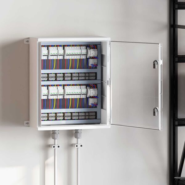 vidaXL Ovl&aacute;dacia skriňa Siv&aacute; 50 x 22 x 60 cm ABS plast