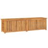 vidaXL Záhradný úložný box s vreckom 200x50x55 cm masívny teak