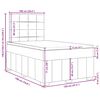 vidaXL Boxspring posteľ s matracom tmavohned&aacute; 120x190 cm l&aacute;tka