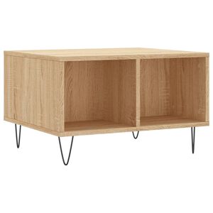 vidaXL Konferenčn&yacute; stol&iacute;k dub sonoma 60x50x36,5 cm spracovan&eacute; drevo