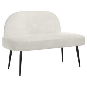 vidaXL čal&uacute;nen&aacute; lavica so sp&auml;tn&yacute;m opierkom Kr&eacute;mov&aacute; 110 x 60 x 76 cm
