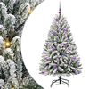 vidaXL Umel&yacute; vianočn&yacute; stromček 150 cm 150 LED Tepl&aacute; biela PVC a oceľ