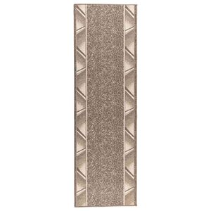 vidaXL Beh&uacute;ň na koberce FLORNES Tkan&yacute; Sivohned&aacute; Zigzag 67 x 200 cm PP