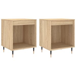 vidaXL Nočn&eacute; stol&iacute;ky 2 ks dub sonoma 40x35x50 cm kompozitn&eacute; drevo