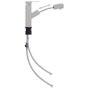 vidaXL K&uacute;pelňov&aacute; bat&eacute;ria s funkciou vyťahovania, strieborn&aacute; 157x172 mm