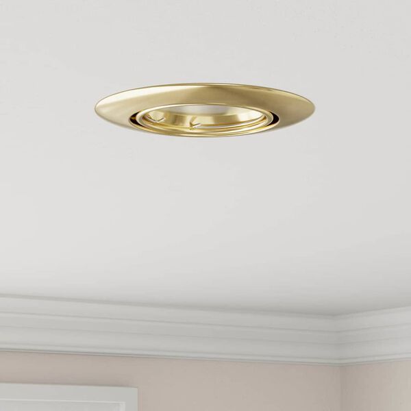 vidaXL Bodov&eacute; svetlo 6 pcs Zlat&aacute; 9 x 9 x 2.5 cm Kov