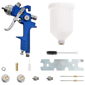vidaXL HVLP striekac&iacute; set s 600 ml poh&aacute;rom 1,3/1,7/2,0 mm trysky