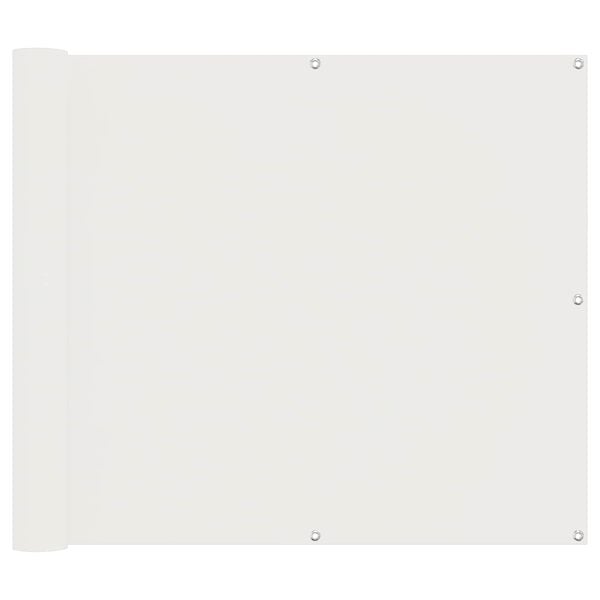vidaXL Balk&oacute;nov&aacute; obrazovka Biely 100 x 600 cm Oxfordsk&aacute; l&aacute;tka