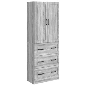 vidaXL Sada skr&iacute;ň 2 ks 66 x 34,5 x 87 cm Kompozitn&eacute; drevo Siv&yacute; Sonoma