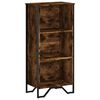 vidaXL Knižnica dymov&yacute; dub 50x31x106 cm kompozitn&eacute; drevo