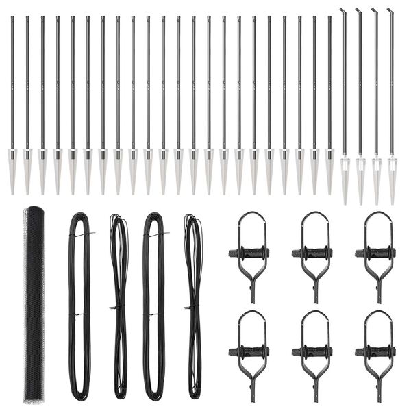 vidaXL Stĺp na plot. Siv&aacute; 50 x 1,5 m (25 mm pletivo) Ocel a PVC