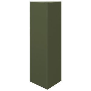 vidaXL Z&aacute;hradn&yacute; kvetin&aacute;č olivov&yacute; trojuholn&iacute;k 30x26x75 cm oceľ