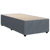 vidaXL Posteľný rám boxspring s matracom tmavosivý 80x200 cm zamat