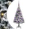 vidaXL Umel&yacute; vianočn&yacute; stromček Biela 120 cm PVC a Oceľ a Plast