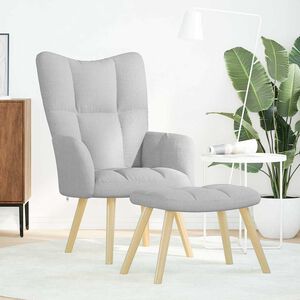 VidaXL relaxačn&eacute; kreslo s podnožkou Cloud Grey