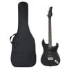 vidaXL Elektrick&aacute; gitara pre začiatočn&iacute;ka s ta&scaron;kou čierna 4/4 39"