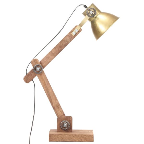 vidaXL Industri&aacute;lna stolov&aacute; lampa mosadzn&aacute; okr&uacute;hla 58x18x90 cm E27
