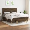 vidaXL Boxspring posteľ s matracom tmavohned&aacute; 160x200 cm l&aacute;tka