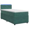 vidaXL Posteľ boxspring s matracom Tmavozelen&aacute; 90 x 200 cm Zamat