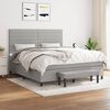 vidaXL Boxspring posteľ s matracom bledosiv&aacute; 180x200 cm l&aacute;tka