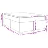 vidaXL Posteľn&yacute; r&aacute;m boxspring s matracom čierny 160x200 cm l&aacute;tka
