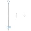 vidaXL Zemn&yacute; kotviaci predmet 10 ks &Oslash;10 x 50 cm Galvanizovan&yacute; kov