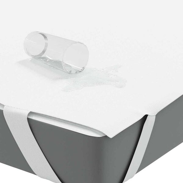 vidaXL Chránič matraca biela 80x200 cm vodeodolné