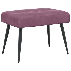 vidaXL Lavica s gomb&iacute;kov&yacute;m pre&scaron;&iacute;van&iacute;m Fialov&aacute; 60 x 40 x 45 cm Zamat
