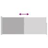 vidaXL Zaťahovacia bočn&aacute; mark&iacute;za 120 x 300 cm siv&aacute;