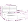 vidaXL Boxspring posteľ s matracom tmavohned&aacute; 180x200 cm l&aacute;tka