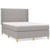 vidaXL Boxspring posteľ s matracom bledosiv&yacute; 140x190 cm l&aacute;tka