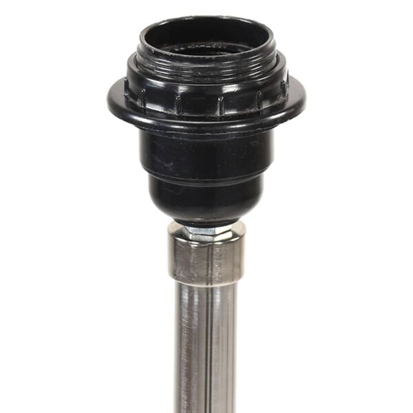 vidaXL Lampa na stat&iacute;ve medovo-hned&aacute; a siv&aacute; 141 cm teakov&yacute; mas&iacute;v