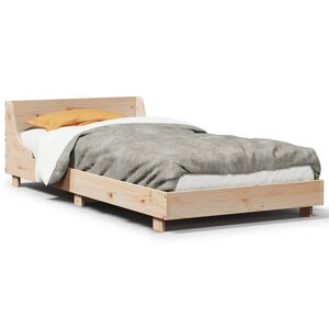vidaXL Posteľ bez matraca 90x190 cm mas&iacute;vna borovica
