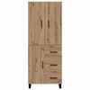vidaXL Highboard so z&aacute;suvkou 2 pcs Remeseln&yacute; dub 69,5 x 34 x 180 cm